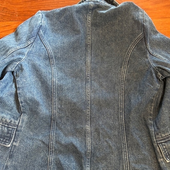 Anthropologie x Mare Mare Womens Jean Jacket NWT Blue Sz XS Button Closure - Picture 7 of 7